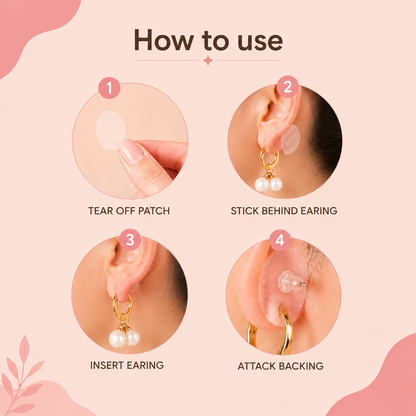 ✨ Premium Support Patches for Heavy Earrings Pack 100 pcs ✨