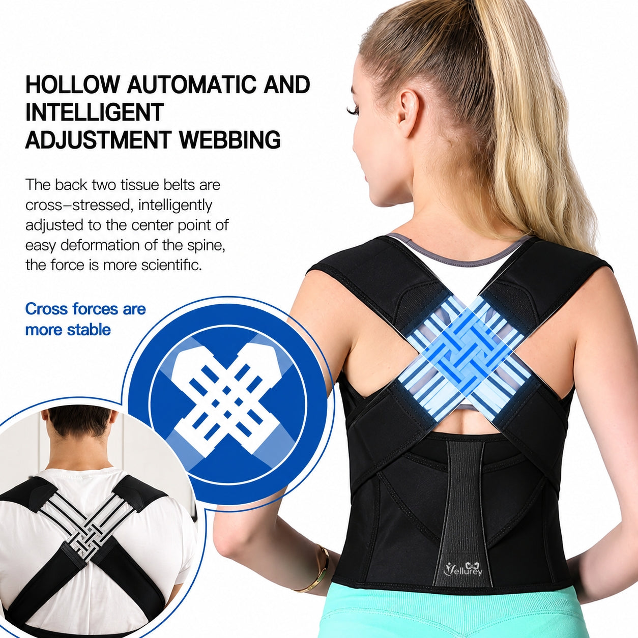 Posture Corrector Belt – Reduce Back Pain & Improve Posture Fast (Men & Women)